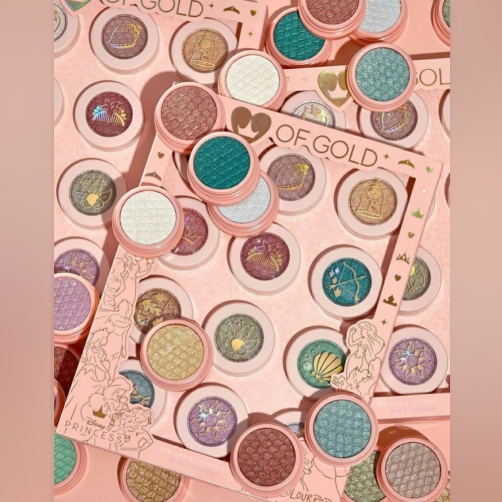 ColourPop x Disney Heart of Gold Super Shock Eyeshadow Vault BNIB & Sealed
